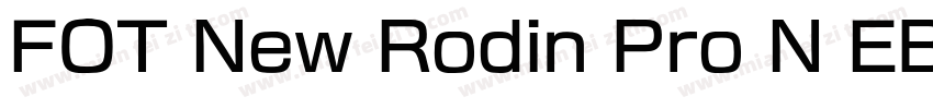 FOT New Rodin Pro N EB字体转换